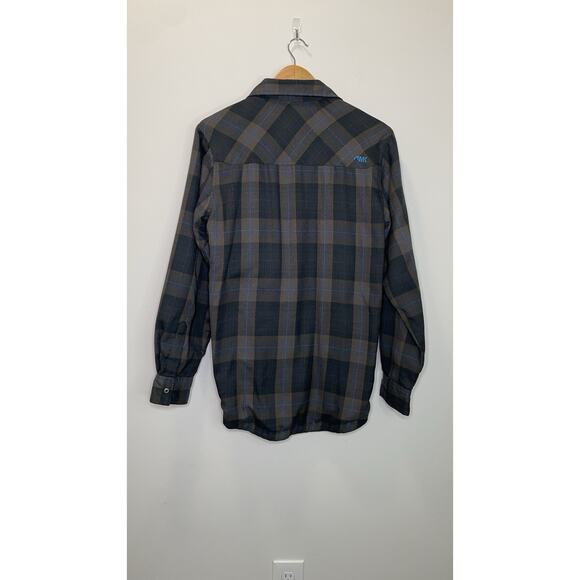 Mountain Khakis S Christopher Fleece Lined Shirt Plaid Outdoor Snap Shacket - Picture 1 of 12